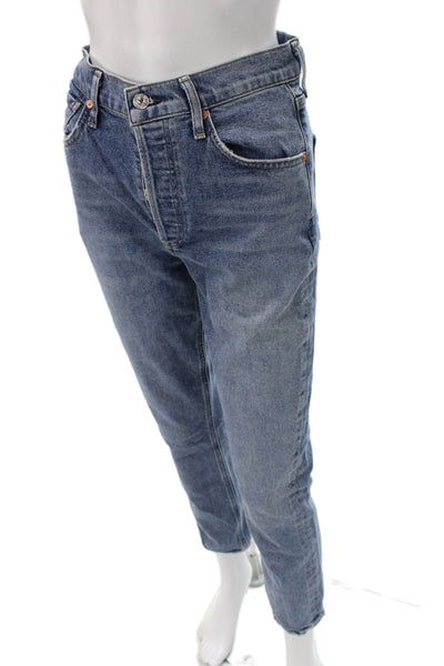 Citizens of Humanity Womens Tapered Jeans Blue High Rise Button Fly Size 26