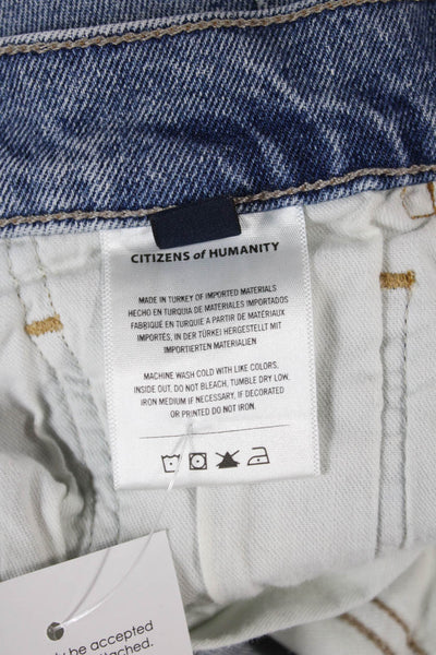 Citizens of Humanity Womens Tapered Jeans Blue High Rise Button Fly Size 26