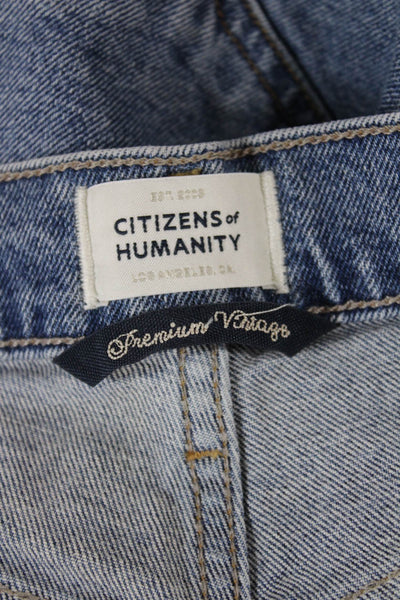 Citizens of Humanity Womens Tapered Jeans Blue High Rise Button Fly Size 26