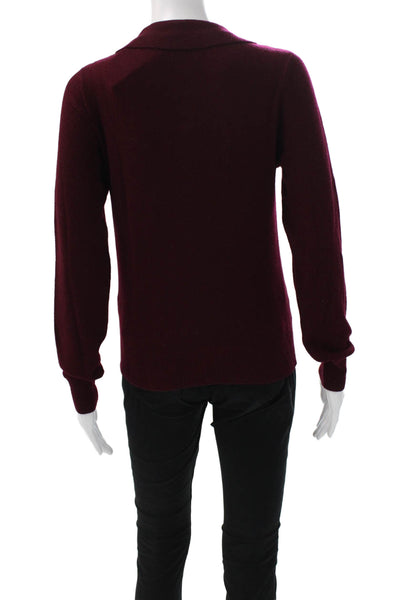 Artless Forever Women Collared Wool Pullover Red Long Sleeve Size XS