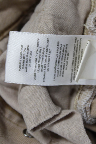 Re/Done Womens Straight Jeans Beige Mid Rise Inseam 26 Size 24