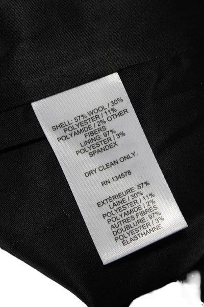 Vineyard Vines Women Mini Wool Skirt Black Short Size S