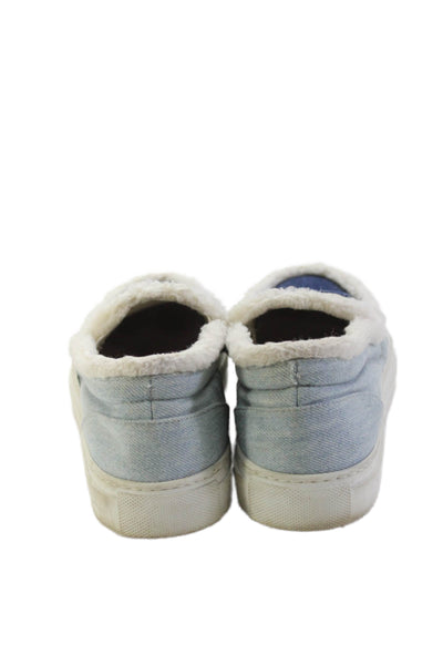 Joshuas Womens Denim Slide On Walking Sneakers Blue Size 37 7