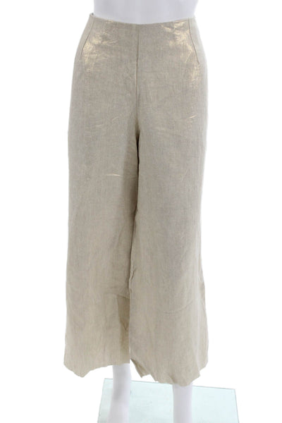 Nonchalant Label Womens Beige Polyester Dress Pants Zip Inseam 27 Size M
