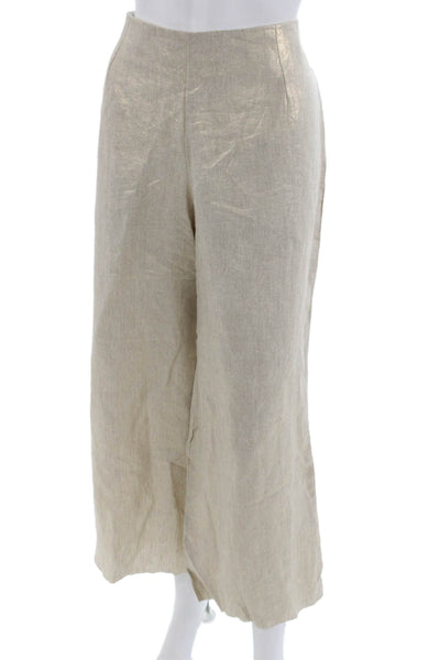 Nonchalant Label Womens Beige Polyester Dress Pants Zip Inseam 27 Size M
