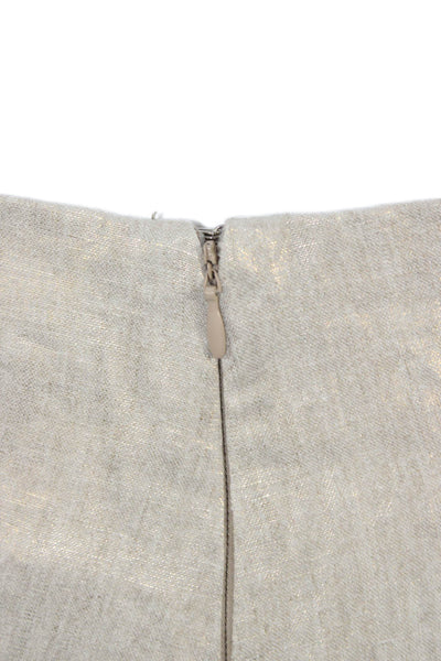 Nonchalant Label Womens Beige Polyester Dress Pants Zip Inseam 27 Size M