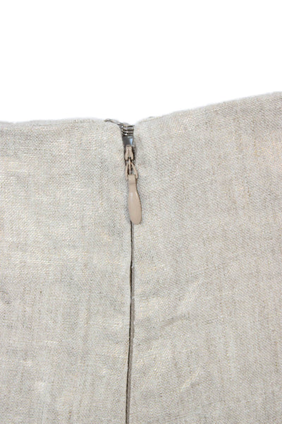 Nonchalant Label Womens Cropped Beige Polyester Pants Size M