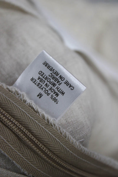 Nonchalant Label Womens Cropped Beige Polyester Pants Size M