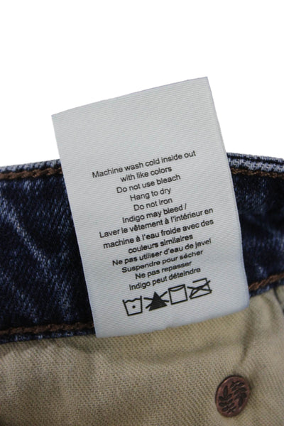 Rag & Bone Womens Skinny Jeans Blue Button Fly Cotton Blend Size 26