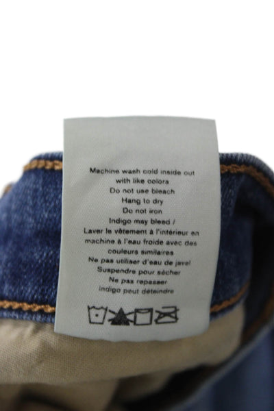 Rag & Bone Womens Cropped Mid Rise Blue Jeans Size 26