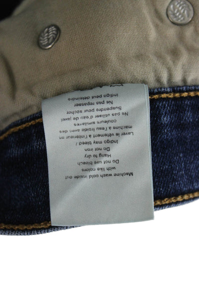 Rag & Bone Womens High Rise Skinny Jeans Blue Cotton Button Size 26