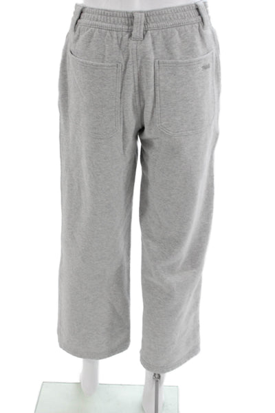 TNA Women Gray Cotton Sweatpants Button Size XS