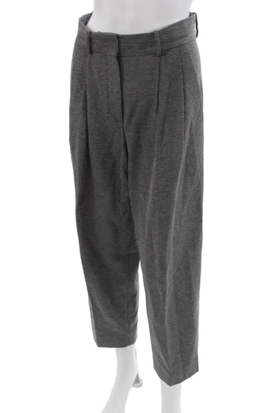 COS Womens Cropped Rayon Gray Pants Zip Size 2
