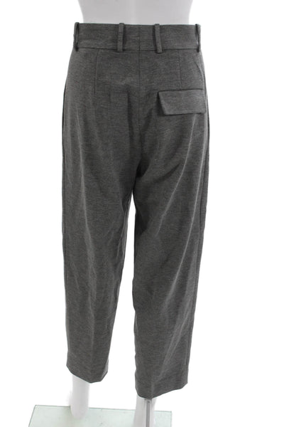 COS Womens Cropped Rayon Gray Pants Zip Size 2