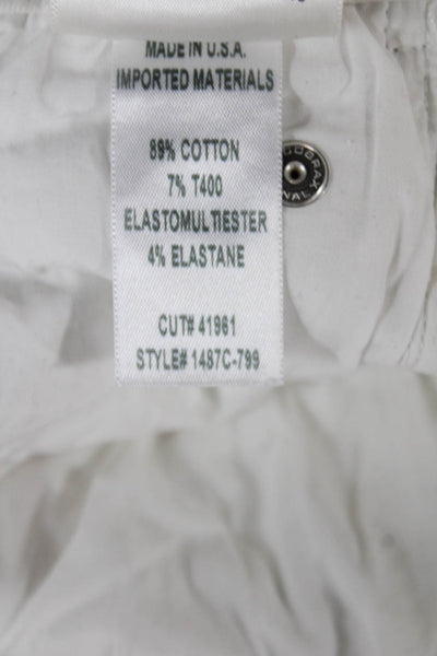 Citizens of Humanity Women Skinny White Cotton Jeans Mid Rise Inseam 26 Size 24