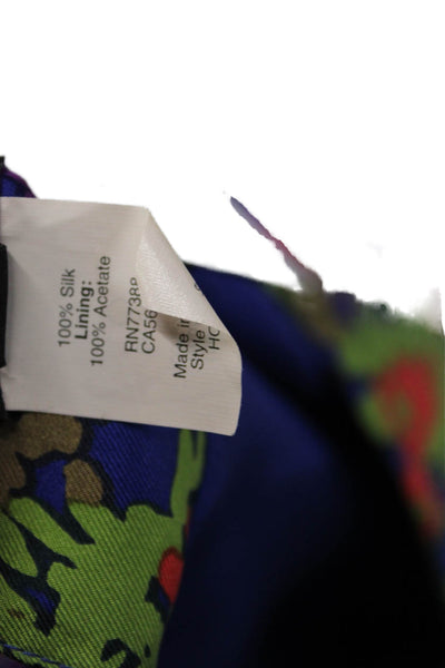 J Crew Women Shift Dress Floral Silk Long Sleeve Multicolor Size 10