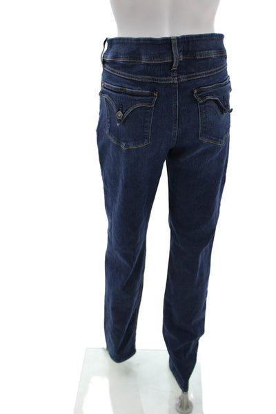 Hudson Women Skinny Jeans Blue High Rise Button Size 34