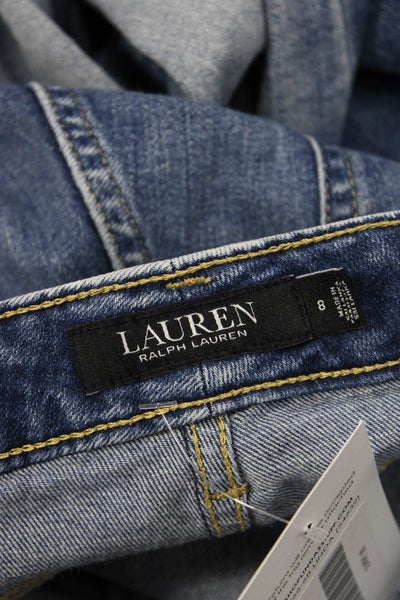 Lauren Ralph Lauren Womens Straight Blue Jeans Size 8