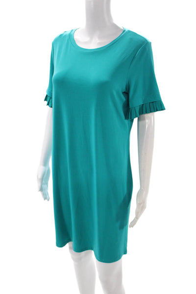 Michael Michael Kors Womens Green T-Shirt Dress Short Sleeve Round Neck Size M