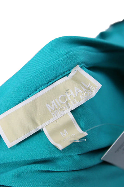 Michael Michael Kors Womens Green T-Shirt Dress Short Sleeve Round Neck Size M