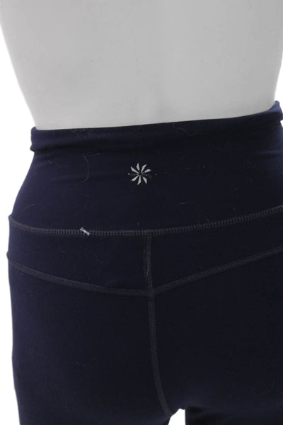 Athleta Womens Blue Colorblock Nylon Ankle Leggings Size 2XS