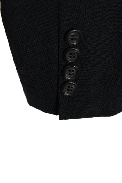 Polo University Club By Ralph Lauren Mens Wool Check Blazer Blue Button Size 48