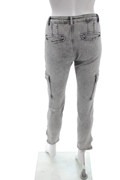 Allsaints Womens Skinny High Rise Gray Cotton Blend Jeans Size 26
