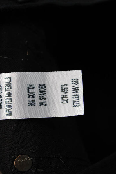 Agolde Women Skinny Black Jeans Cotton Button Mid Rise Size 24