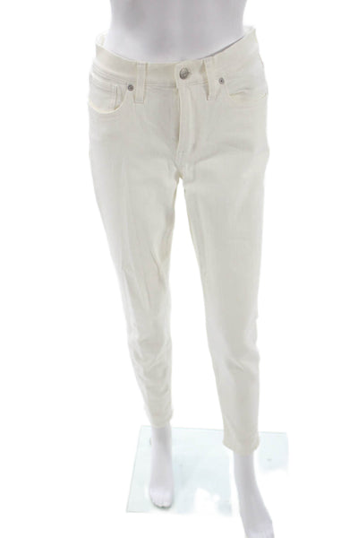 Madewell Womens White High Rise Skinny Jeans Size 27