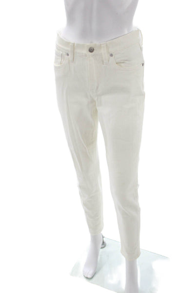 Madewell Womens White High Rise Skinny Jeans Size 27
