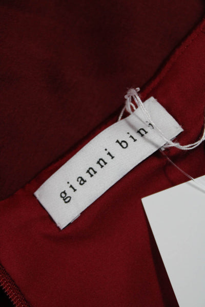 Gianni Bini Womens A-Line Midi Dress Red Sweetheart Sleeveless Size M