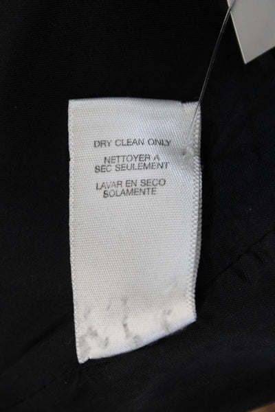 KORS Michael Kors Womens Black Pinstripe Pant Suit Button Long Sleeve Size 6