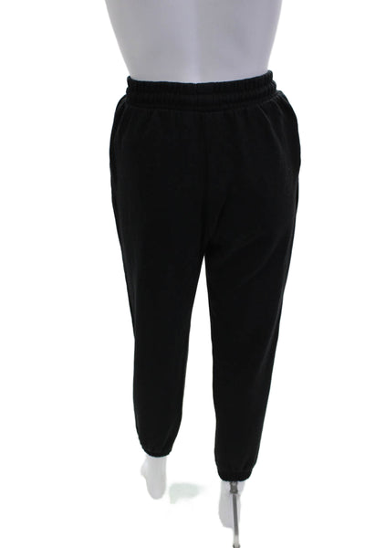 Zara Unisex Adults Black Drawstring Sweatpants Polyester Size S