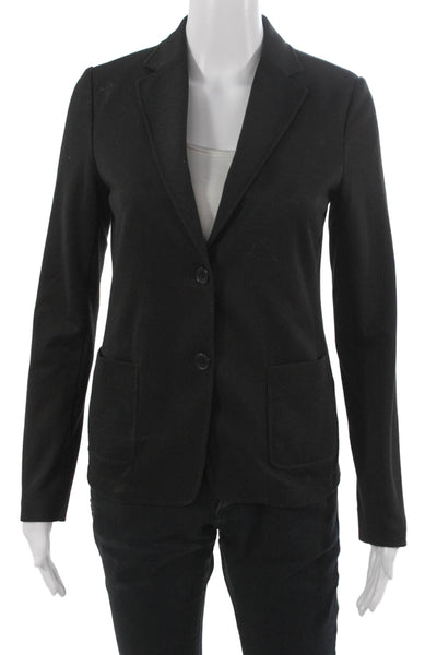 Uniqlo Womens Black Basic Blazer Button Long Sleeve Polyester Size XS