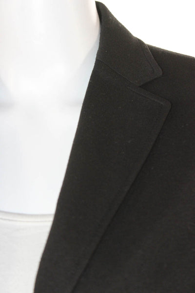 Uniqlo Womens Black Basic Blazer Button Long Sleeve Polyester Size XS