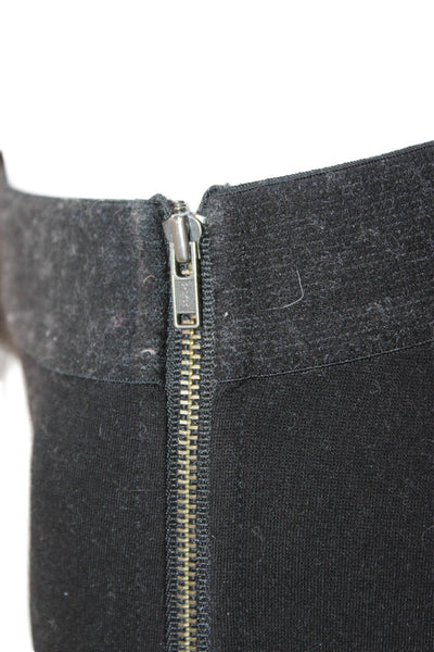 J Crew Women Ankle Pants Black Viscose Zip Size 4