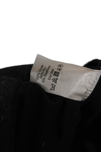 J Crew Women Ankle Pants Black Viscose Zip Size 4