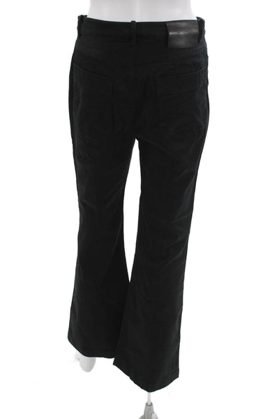 Proenza Schouler White Label Womens Black Cotton Pants Size 6