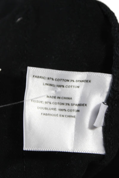Proenza Schouler White Label Womens Black Cotton Pants Size 6