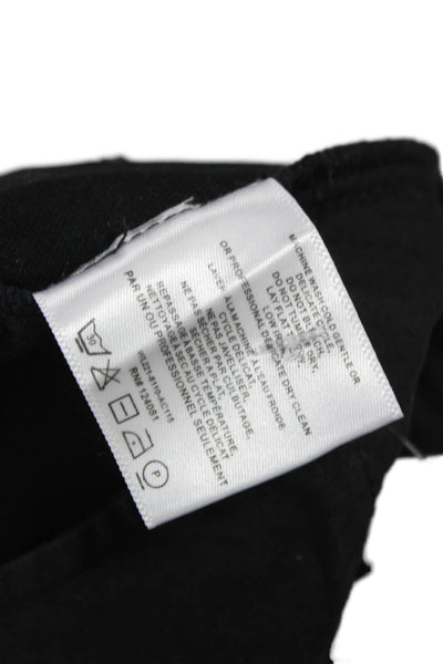 Proenza Schouler White Label Womens Black Cotton Pants Size 6