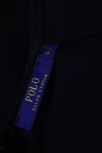Polo Ralph Lauren Womens Sheath Dress Black Knit Long Sleeve Full Length Size S