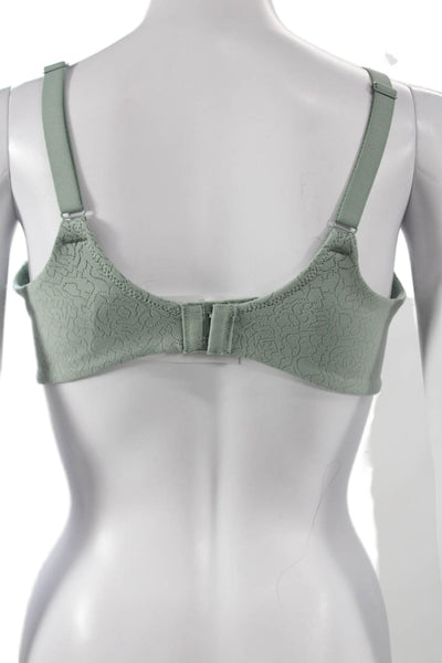 Wacoal Womens Textured Underwire Bra Sage Green Size 36DDD