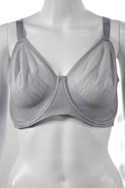 Wacoal Womens Textured Underwire Bra Purple Size 38DDD