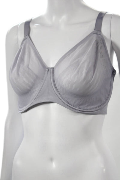 Wacoal Womens Textured Underwire Bra Purple Size 38DDD