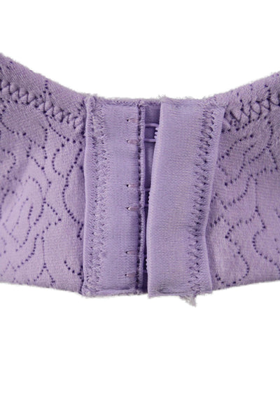 Wacoal Womens Floral Textured Underwire Bra Lilac Size 40D