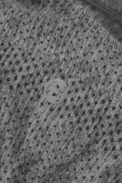 Lululemon Women Pullover Tee Gray Long Sleeve Crew Neck Polyester Size S