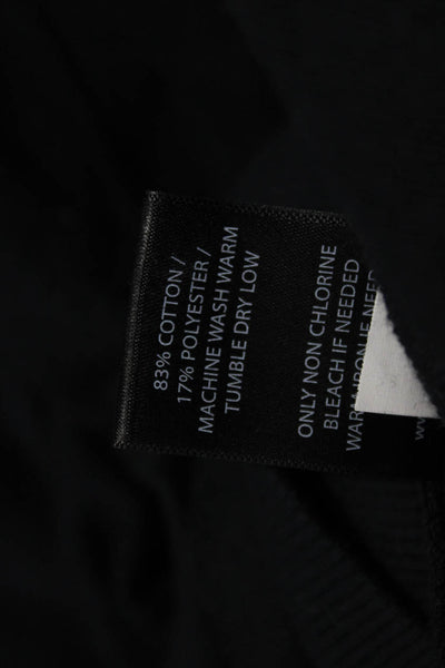 Carbon 38 Womens Pullover Hoodie Black Cotton Long Sleeve Size S