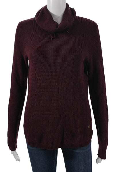 Lauren Ralph Lauren Womens Purple Cowl Neck Pullover Sweater Size M