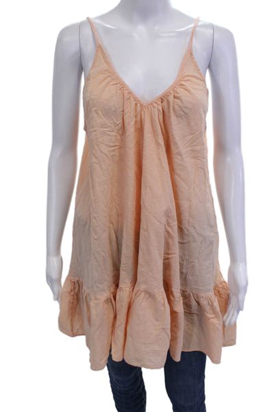 9 Seed Womens Pink V-Neck Cotton Camisole Size One Size