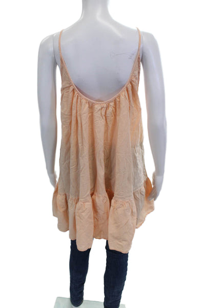 9 Seed Womens Pink V-Neck Cotton Camisole Size One Size
